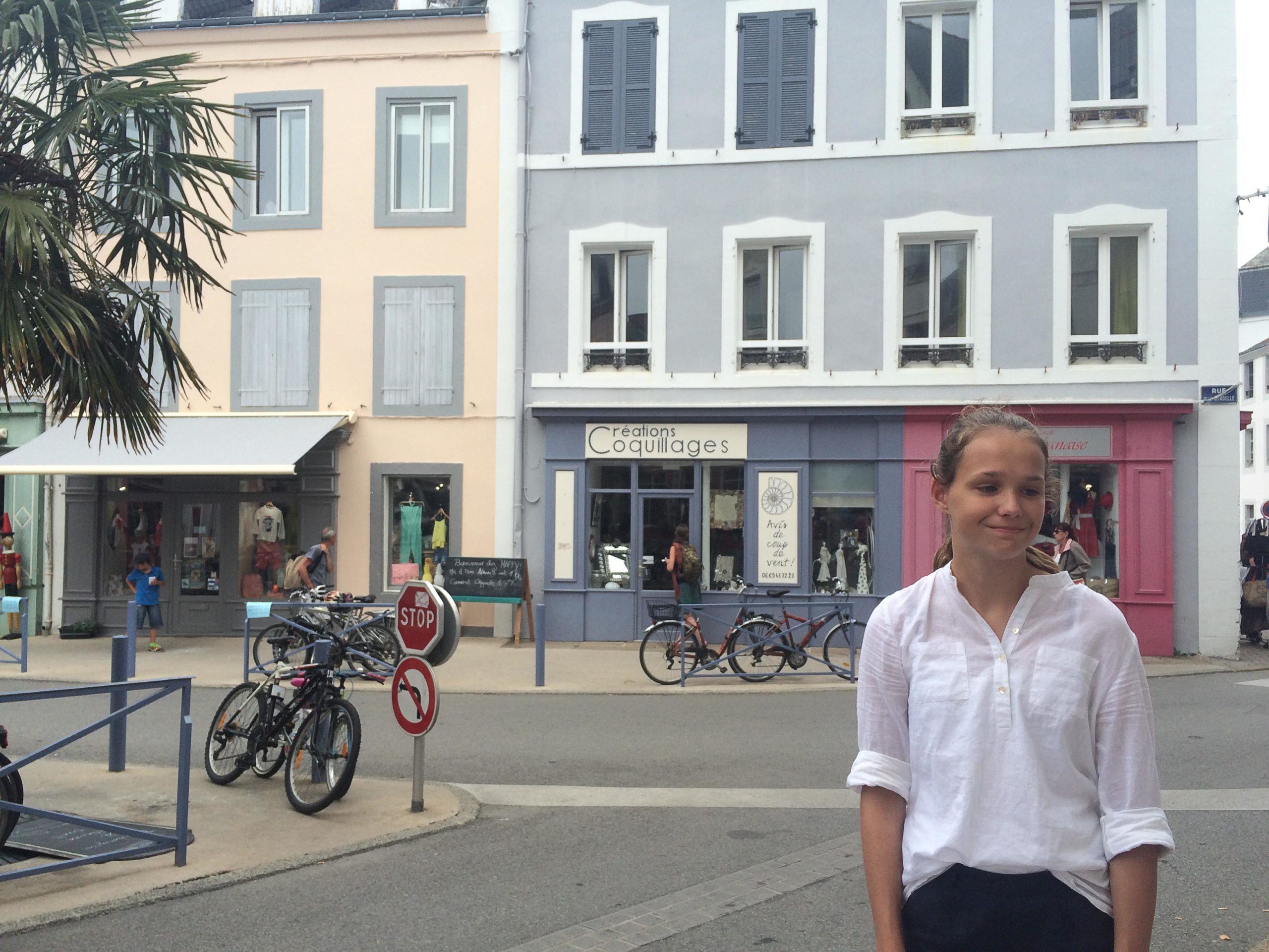 Annick in Le Palais op Belle Île