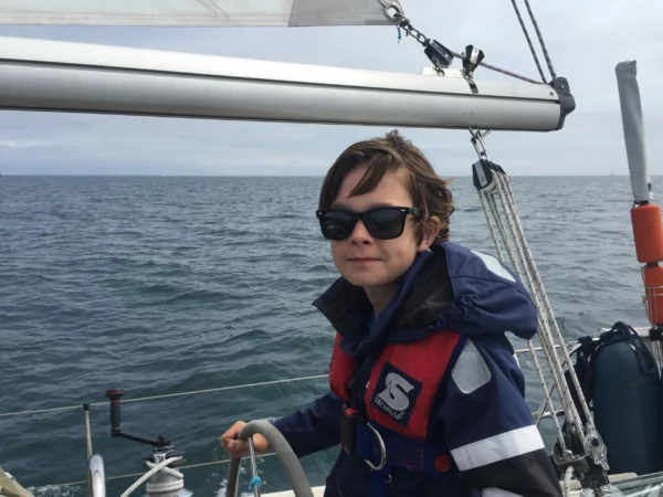 Rein neemt het roer vlak voor Port Haliguen, Quiberon