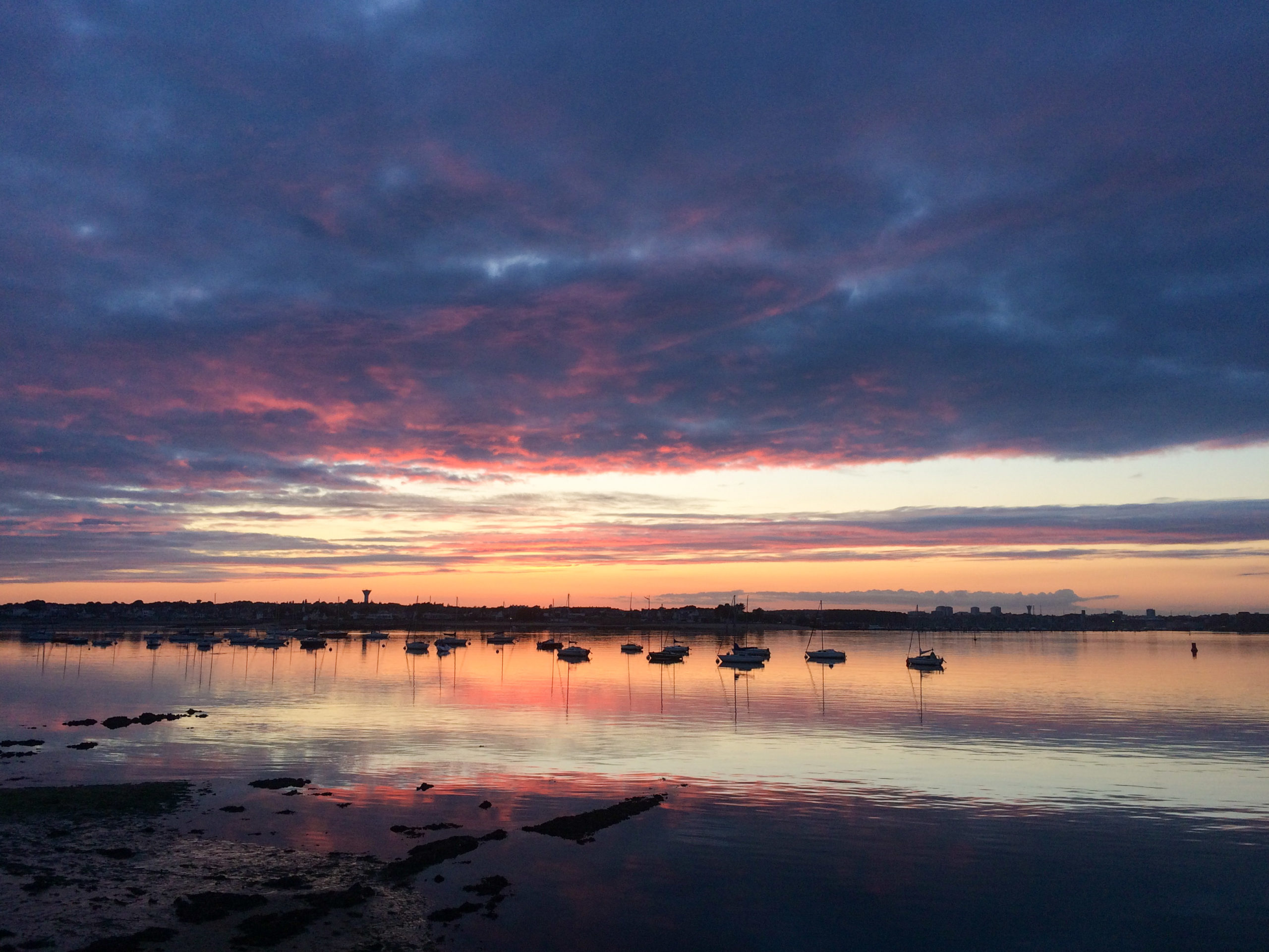 Zonsondergang Port Louis, Lorient