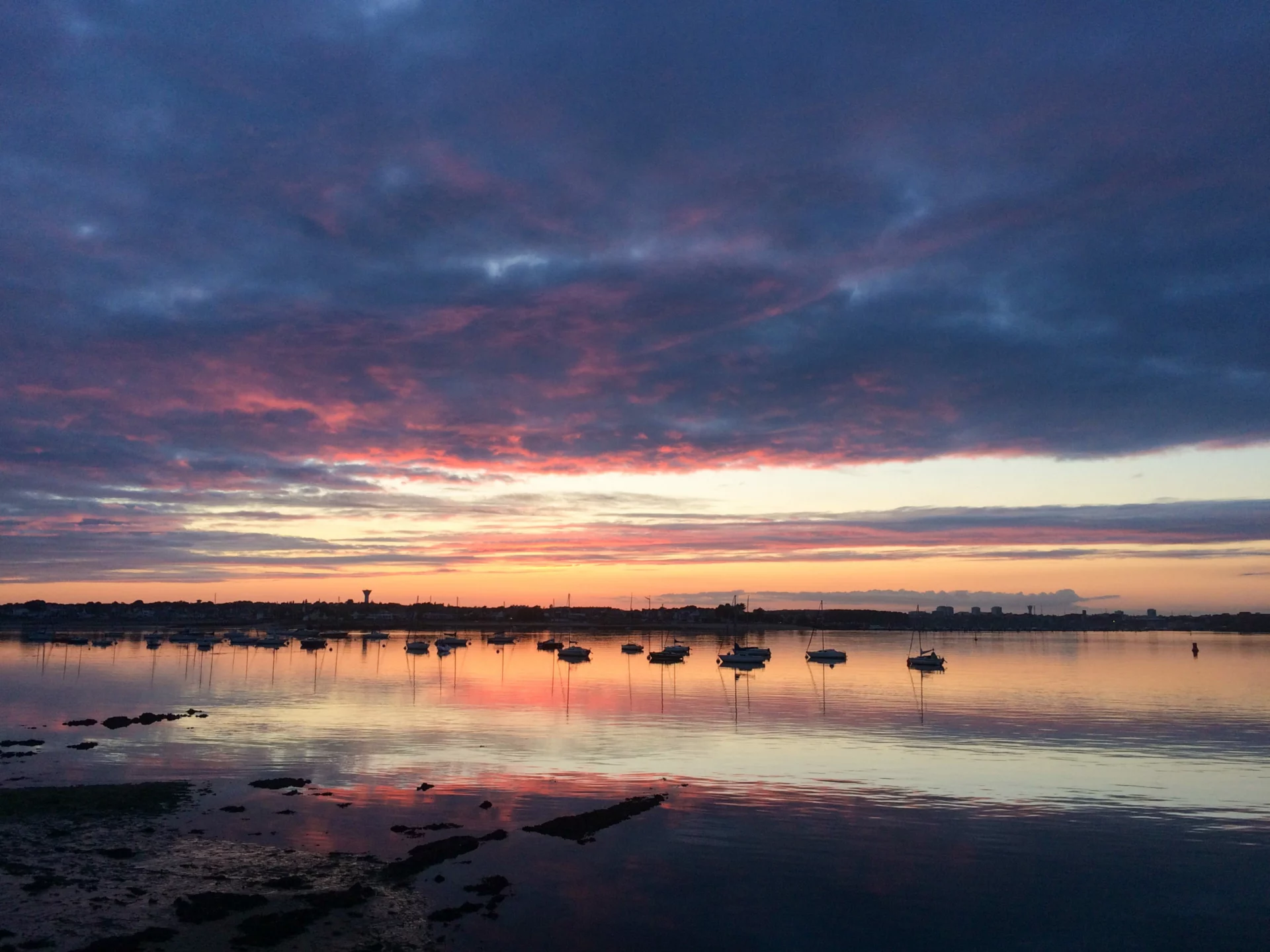Zonsondergang Port Louis, Lorient