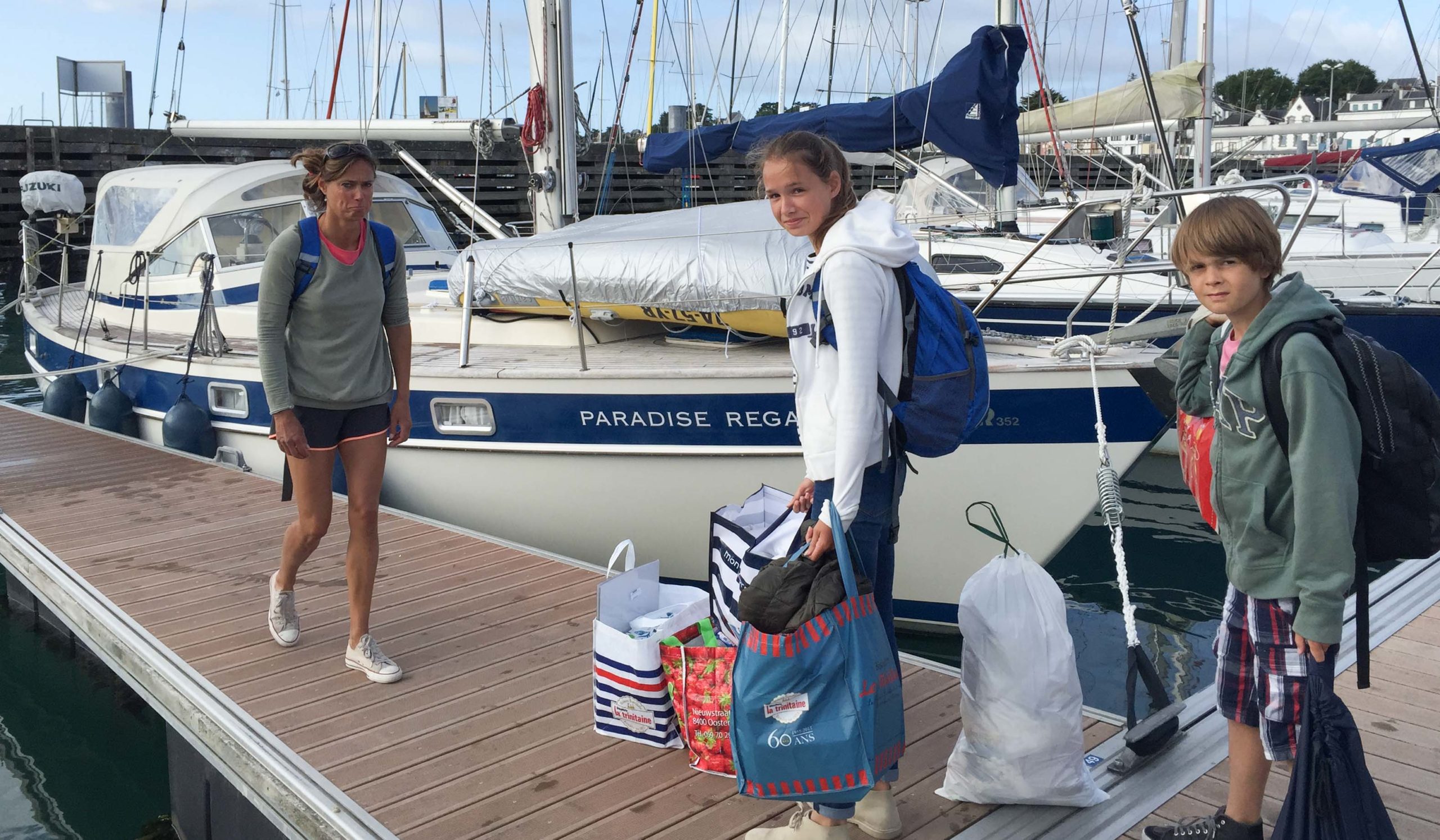 Afscheid van de boot in La Trinité-sur-Mer